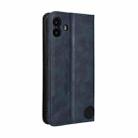 For Nothing CMF Phone 1 Magnetic Buckle Retro Texture Leather Phone Case(Blue) - 3