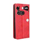For Nothing Phone 3 Magnetic Buckle Retro Texture Leather Phone Case(Red) - 3