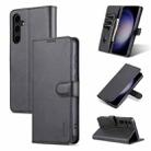 For Samsung Galaxy S23 FE 5G AZNS Skin Feel Calf Texture Flip Leather Phone Case(Black) - 1