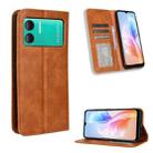 For Doogee X98 Magnetic Buckle Retro Texture Leather Phone Case(Brown) - 1