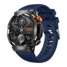 HT17 1.46 inch Round Screen Bluetooth Smart Watch, Support Health Monitoring & 100+ Sports Modes(Blue) - 1