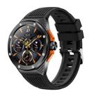 HT8 1.46 inch Round Screen Bluetooth Smart Watch, Support Health Monitoring & 100+ Sports Modes & Alipay(Black) - 1