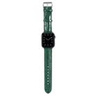 For Apple Watch Series 8&7 41mm / SE 2&6&SE&5&4 40mm / 3&2&1 38mm Crocodile Texture Leather Wrist Strap(Green) - 4