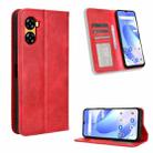 For UMIDIGI G3 / G3 Max / G3 Plus Magnetic Buckle Retro Texture Leather Phone Case(Red) - 1