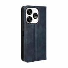 For Umidigi A15 / A15C Magnetic Buckle Retro Texture Leather Phone Case(Blue) - 3