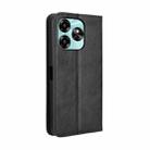 For Umidigi G6 5G Magnetic Buckle Retro Texture Leather Phone Case(Black) - 3