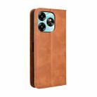 For Umidigi G6 5G Magnetic Buckle Retro Texture Leather Phone Case(Brown) - 3