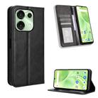 For Umidigi G9 5G Magnetic Buckle Retro Texture Leather Phone Case(Black) - 1