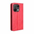 For Umidigi Note 100 / Note 100A Magnetic Buckle Retro Texture Leather Phone Case(Red) - 3