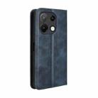 For Umidigi Note 100 / Note 100A Magnetic Buckle Retro Texture Leather Phone Case(Blue) - 3