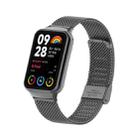 For Xiaomi Mi Band 8 Pro 18mm Steel Mesh Buckle Metal Watch Band(Black) - 1