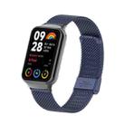 For Xiaomi Smart Band 9 Pro / 8 Pro 18mm Steel Mesh Buckle Metal Watch Band(Midnight Blue) - 1