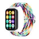 For Xiaomi Smart Band 9 Pro / 8 Pro 18mm Buckle Nylon Braided Watch Band(Rainbow) - 1