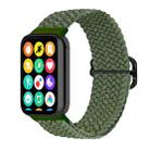 For Xiaomi Smart Band 9 Pro / 8 Pro 18mm Buckle Nylon Braided Watch Band(Green) - 1