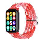 For Xiaomi Mi Band 8 Pro 18mm Buckle Nylon Braided Watch Band(Bright Red) - 1