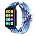 For Xiaomi Mi Band 8 Pro 18mm Buckle Nylon Braided Watch Band(Bright Blue) - 1