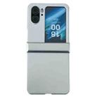 For OPPO Find N2 Flip Three-stage Pearlescent Paint PC Shockproof Phone Case(Grey) - 1