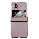 For vivo X Flip Three-stage Pearlescent Paint PC Shockproof Phone Case(Rose Gold) - 1