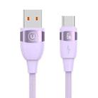 USAMS US-SJ630 U85 1.2m USB to Type-C 6A Aluminum Alloy Fast Charging & Data Cable(Purple) - 1