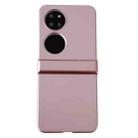For Huawei P50 Pocket Three-stage Pearlescent Paint PC Shockproof Phone Case(Rose Gold) - 1