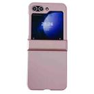 For Samsung Galaxy Z Flip5 Three-stage Pearlescent Paint PC Shockproof Phone Case(Rose Gold) - 1