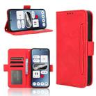 For Nothing Phone 2a Skin Feel Calf Texture Card Slots Leather Phone Case(Red) - 1