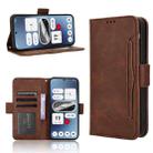 For Nothing Phone 2a Skin Feel Calf Texture Card Slots Leather Phone Case(Brown) - 1