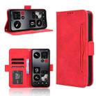 For Nothing CMF Phone 1 Skin Feel Calf Texture Card Slots Leather Phone Case(Red) - 1