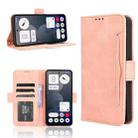 For Nothing Phone 3a Pro Skin Feel Calf Texture Card Slots Leather Phone Case(Pink) - 1