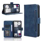 For Nothing Phone 3a Pro Skin Feel Calf Texture Card Slots Leather Phone Case(Blue) - 1