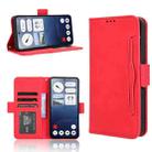 For Nothing Phone 3a Skin Feel Calf Texture Card Slots Leather Phone Case(Red) - 1