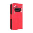 For Nothing Phone 3a Skin Feel Calf Texture Card Slots Leather Phone Case(Red) - 3