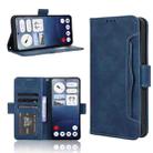 For Nothing Phone 3a Skin Feel Calf Texture Card Slots Leather Phone Case(Blue) - 1