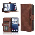 For Nothing Phone 3a Skin Feel Calf Texture Card Slots Leather Phone Case(Brown) - 1