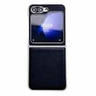 For Samsung Galaxy Z Flip5 Integrated Morandi Pearlescent Paint Shockproof Phone Case(Black) - 1