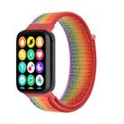 For Xiaomi Mi Band 8 Pro Nylon Loop Watch Band(Rainbow) - 1