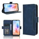 For Doogee X98 Skin Feel Calf Texture Card Slots Leather Phone Case(Blue) - 1