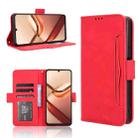 For Doogee Note 58 / Note 58 Pro Skin Feel Calf Texture Card Slots Leather Phone Case(Red) - 1