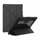 For Samsung Galaxy Tab S10 FE NILLKIN Bumper Pro Multi-angle Folding Style Tablet Leather Case(Black) - 1