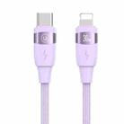 USAMS US-SJ635 U85 2m Type-C to 8 Pin PD30W Aluminum Alloy Fast Charging & Data Cable(Purple) - 1