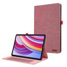 For Xiaomi Redmi Pad Pro 12.1 Fabric Leather Tablet Case(Rose Red) - 1