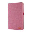 For Xiaomi Redmi Pad SE 8.7 4G Fabric Leather Tablet Case(Rose Red) - 2