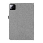 For Xiaomi Pad 7 / 7 Pro Fabric Leather Tablet Case(Grey) - 3