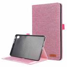 For Xiaomi Redmi Pad 8.8 2025 Fabric Texture Horizontal Flip Leather Tablet Case(Rose Red) - 1