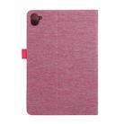 For Xiaomi Redmi Pad 8.8 2025 Fabric Texture Horizontal Flip Leather Tablet Case(Rose Red) - 3