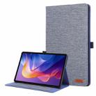For Xiaomi Redmi Pad 2 Fabric Texture Horizontal Flip Leather Tablet Case(Blue) - 1