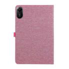 For Xiaomi Redmi Pad 2 Fabric Texture Horizontal Flip Leather Tablet Case(Rose Red) - 3
