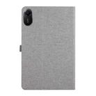 For Xiaomi Redmi Pad 2 Fabric Texture Horizontal Flip Leather Tablet Case(Grey) - 3