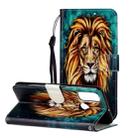 For Huawei P Smart 2020 Oil Embossed Coloured Drawing Pattern Horizontal Flip PU Leather Case with Holder & Card Slots & Wallet(Lion) - 1