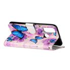 For Huawei P Smart 2020 Oil Embossed Coloured Drawing Pattern Horizontal Flip PU Leather Case with Holder & Card Slots & Wallet(Purple Flower Butterfly) - 4